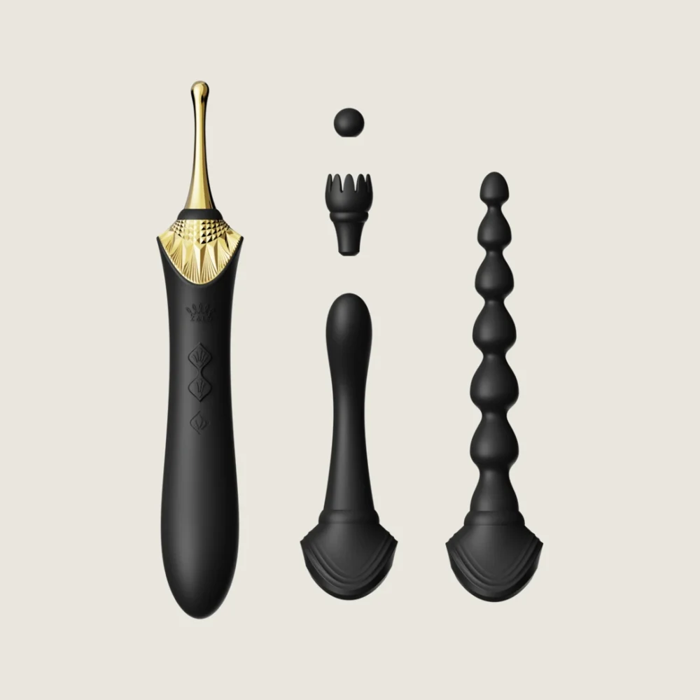 ZALO® Bess 2 Clitoral Massager for the most targeted stimulation in Obsidian Black color.