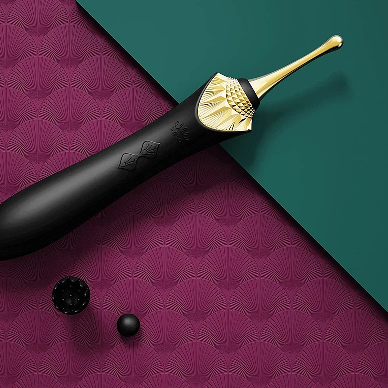 ZALO® Bess Clitoral Massager for the most targeted stimulation in Obsidian Black color.