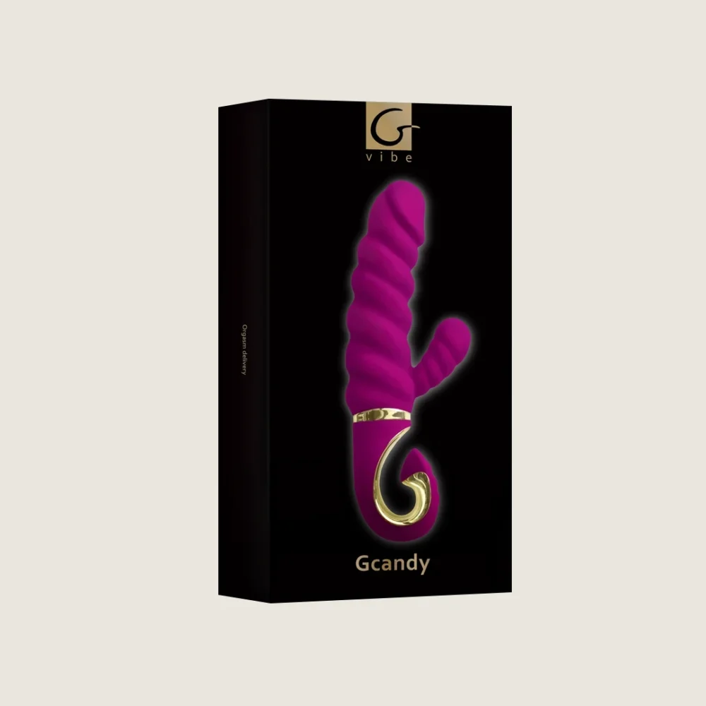 G-Vibe G-Candy Rabbit Vibrator in Sweet Candy color.