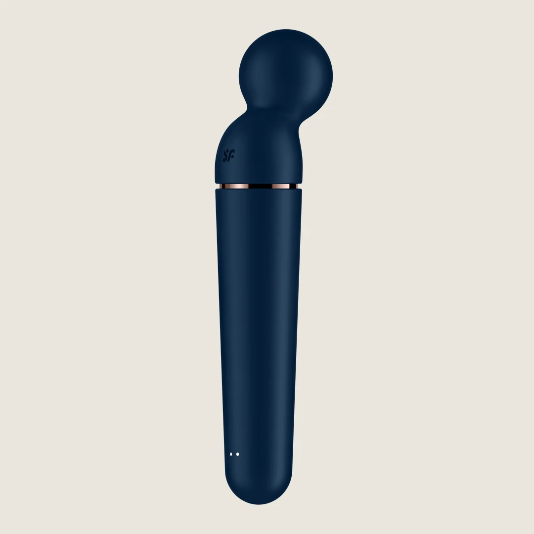 Satisfyer Planet Wand-er for stimulating full body massages and intense clitoral stimulation, in Blue color.
