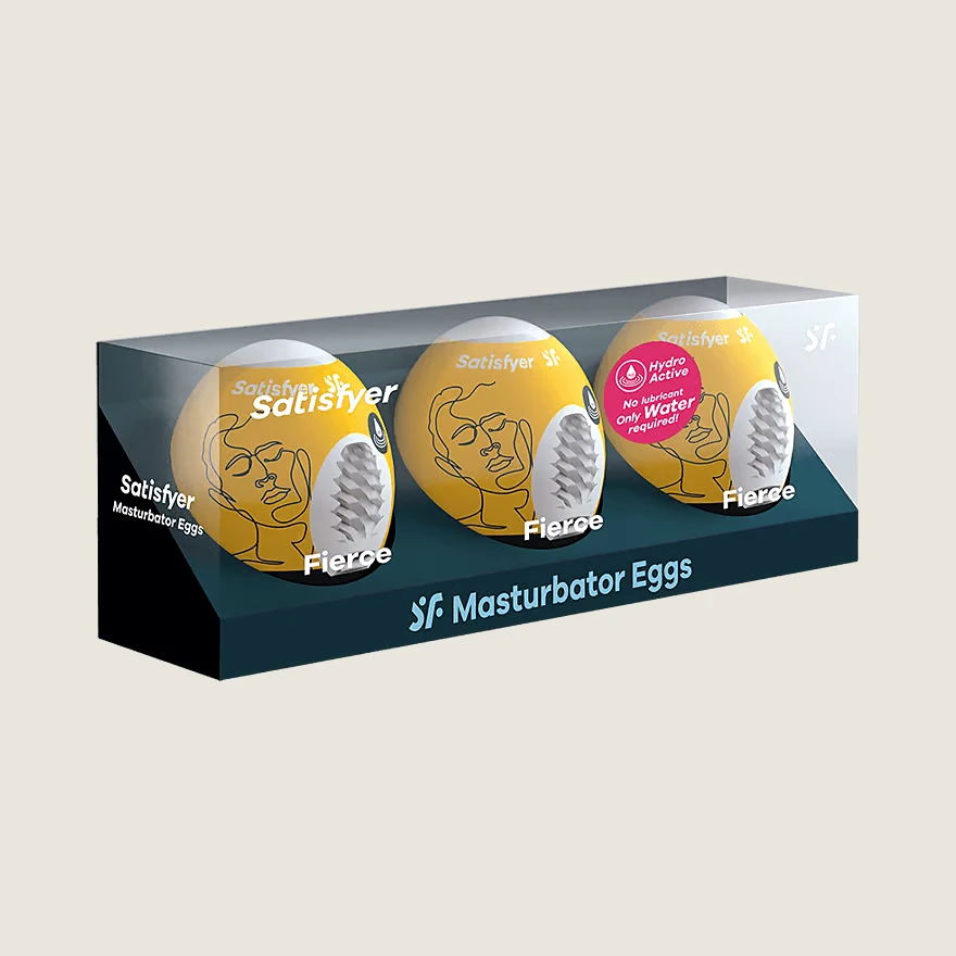 Satisfyer Egg Masturbator 3-piece set - Fierce